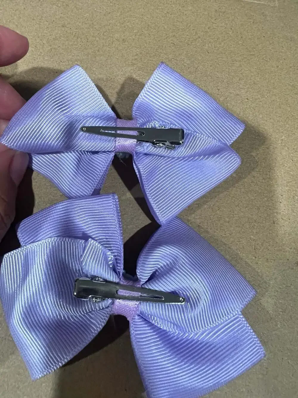 Back to School Alphabet and Crayon Print Hair Bow Clips (Set of 2)